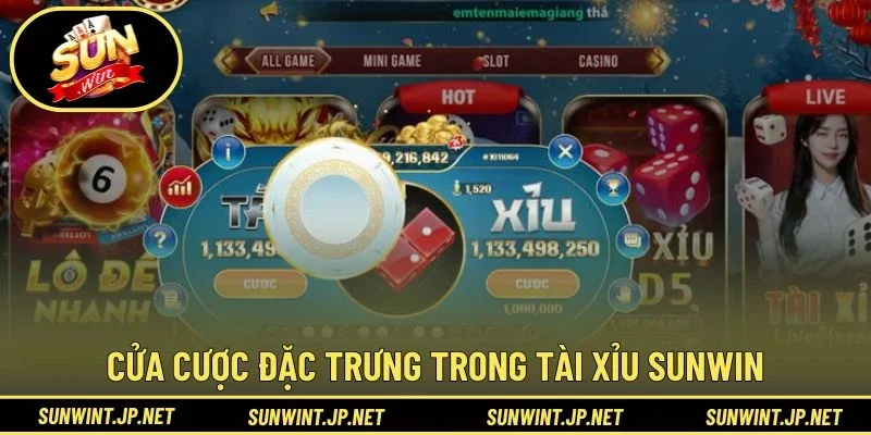 Cửa cược đặc trưng trong Tài Xỉu Sunwin