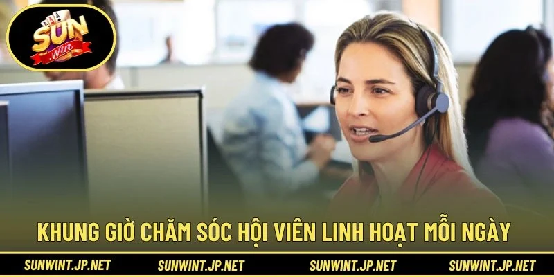 Khung giờ chăm sóc hội viên linh hoạt mỗi ngày